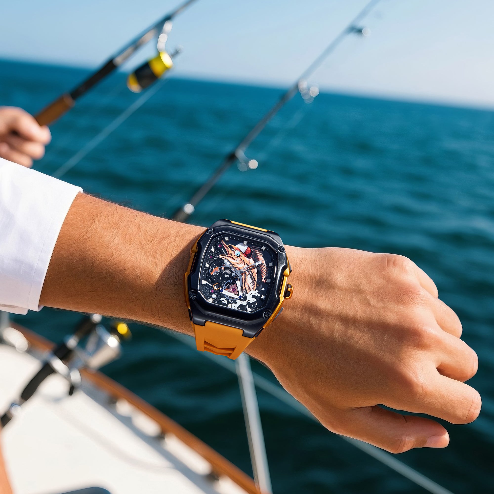 LILUOKE Quartz Mechanical Watch for Men DT-LK9029G