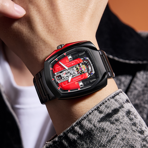 LILUOKE Men Sport Engine Wrist Watch DT-LK9032G