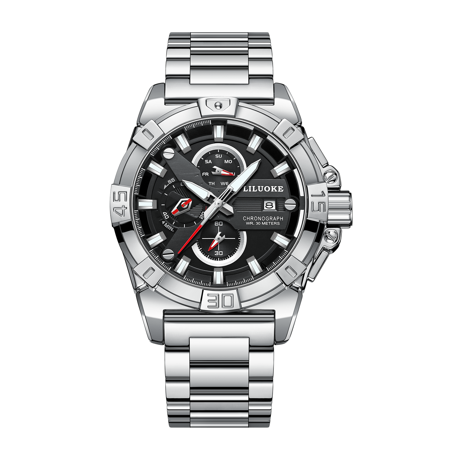 LILUOKE Mens Watches for Professional & Multicolor, Fashion Business Watches Mens, Pilot's Concept Watches（LK9002G, LK9002G-01）