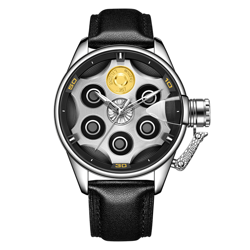 LILUOKE Revolver Cylinder Luxury Men's Watch DT-LK9030G