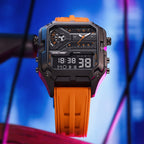 LILUOKE Versatile and Stylish Dual Display Watch - Dual Time Zone Functionality, Multi-Functional Features（DT-LK9022G-01）